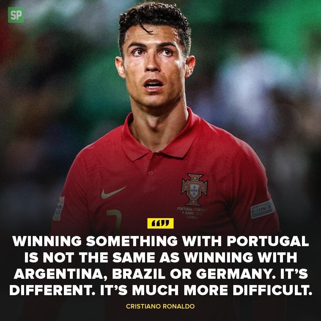 Cristiano Ronaldo talking about Portugal. 🇵🇹