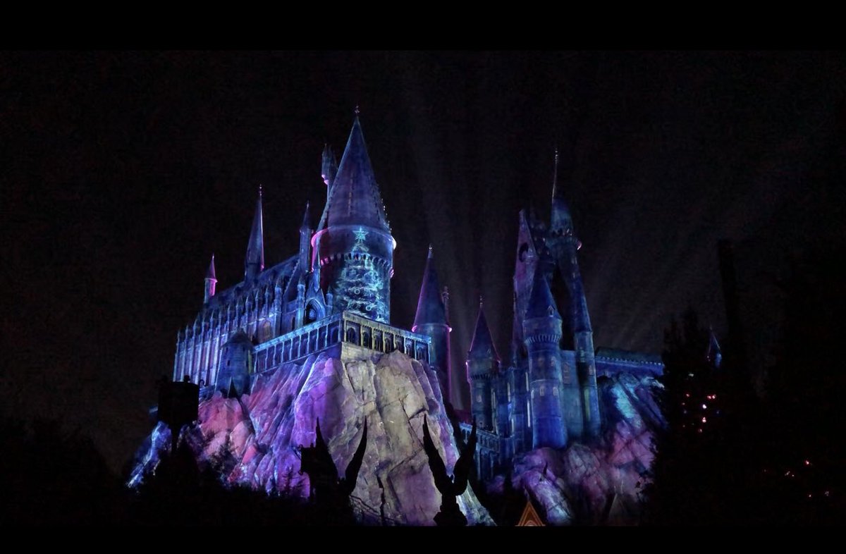 Kirsty121O's tweet photo. Holiday blues this morning but how amazing is Hogwarts ⚡️🧙♂️ #magical #harrypotter #florida2022 #lightshow https://t.co/c80nyuwuUs