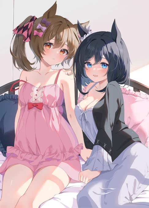 部屋着なファル子とフラッシュさん☆#ウマ娘 