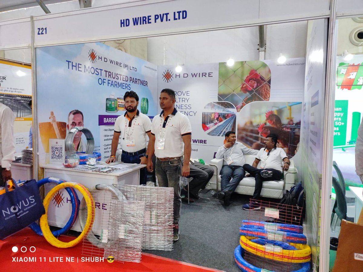 hdwires's tweet photo. Had a successful #Exhibition at #PoultryIndiaExpo2022, #Hyderabad. We had an insightful interaction with many existing and potential customers/dealers at #PoultryIndiaExpo 2022, #HITEXExhibitionCenter, Hyderabad.
#HDWire #SteelWire #Poultry #PoultryCages #PoultryMesh #Expo2022 https://t.co/yc7qnehK6s