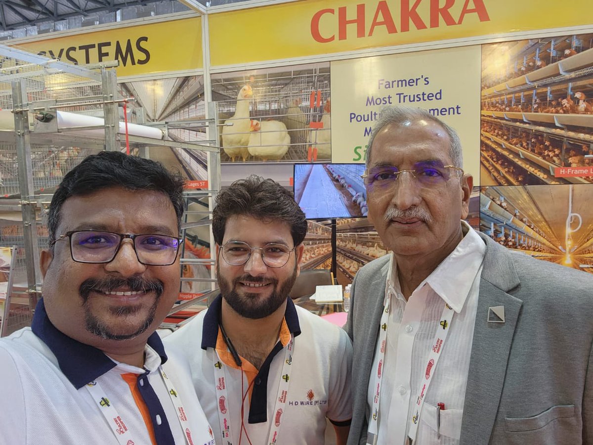 hdwires's tweet photo. Had a successful #Exhibition at #PoultryIndiaExpo2022, #Hyderabad. We had an insightful interaction with many existing and potential customers/dealers at #PoultryIndiaExpo 2022, #HITEXExhibitionCenter, Hyderabad.
#HDWire #SteelWire #Poultry #PoultryCages #PoultryMesh #Expo2022 https://t.co/yc7qnehK6s