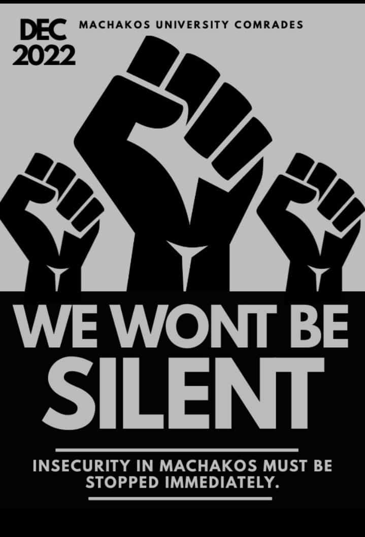 ___milly06's tweet photo. We're loosing Machakos university comrades! They're not only stealing from us,but beating up victims If not killing them.We're counting deaths n' comrades stuck in hospital everyday!Bana a dead student cannot study and a wounded student cannot study well.
#ADeadStudentCannotStudy https://t.co/KEyq8Qifpr