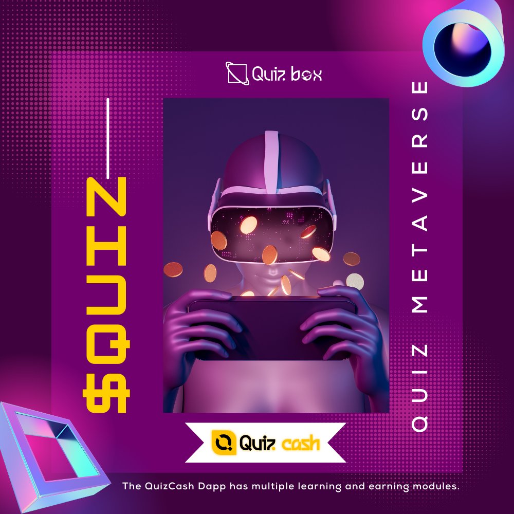 Members of the Quizbox community can connect with applications.🔗🧑‍💻

Gamified learning and onboarding of developers.💻

For more details: quizbox.finance

#Quizbox #Quiz #Bsc #BNB #Earn #Quiz2Earn #Metaverse #Staking #DApp #Binance #Rewards