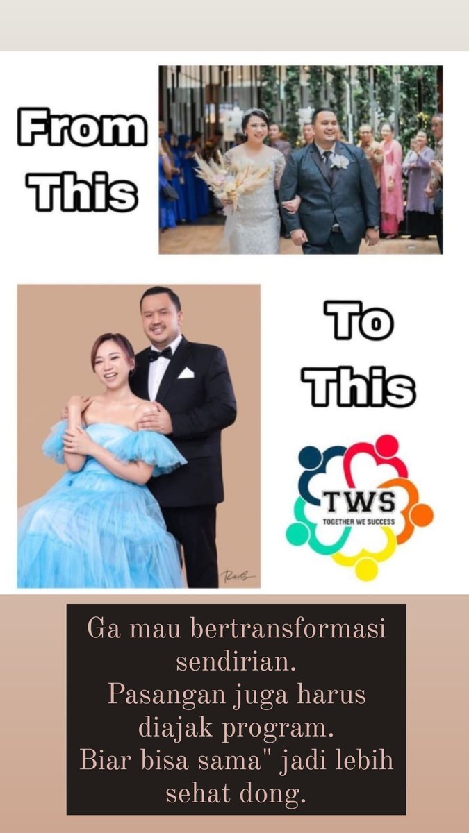 shelz_SB's tweet image. Kalau sudah punya pasangan, pasti lebih enak kalau jalanin programnya bareng. Bisa saling support, bertransform jadi lebih sehat dan happy bersama!
Karena keinginan semua orang sama sehat selalu, ga pandang cewe atau cowo.
#twsprogram #programtws #healthylifestyle #diet #90days