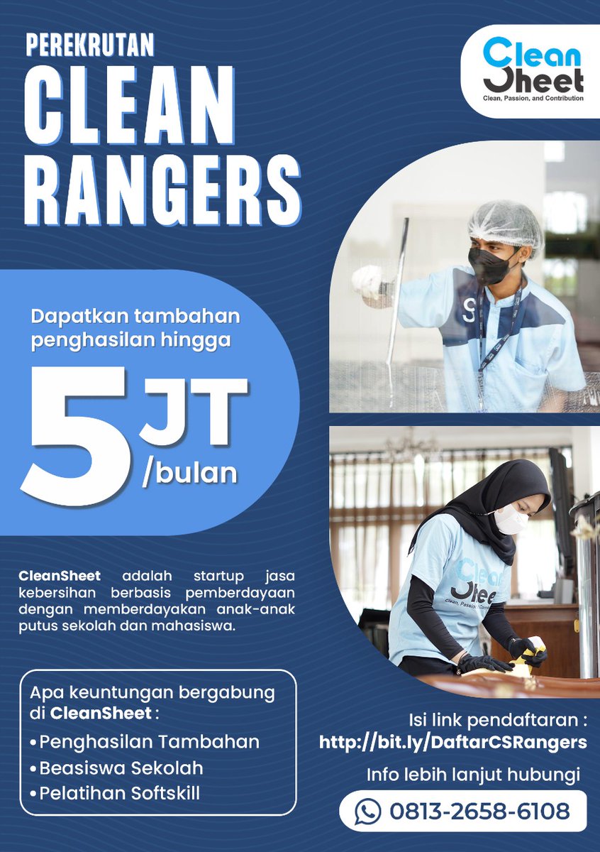 rinrinana's tweet photo. @jktkerja Dibutuhkan Segera!
Bagi yang serius ingin bekerja / membutuhkan pekerjaan.
Silakan daftar via link berikut:
https://t.co/n5tK2B6jLn https://t.co/e0SOrBhRNi