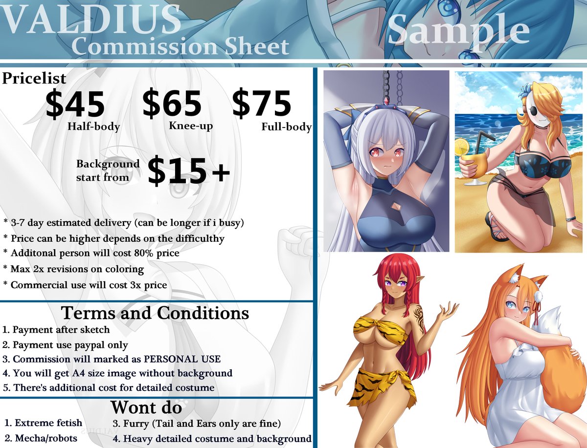 ValdiusV's tweet photo. hello, i'm opening commission 0/3 slot. If you’re interested, don't hesitate to ask me on DM! 

Thank you! (Retweets are very appreciated) 
#commissionsopen 
#Commission https://t.co/Qh9hHGcYtZ
