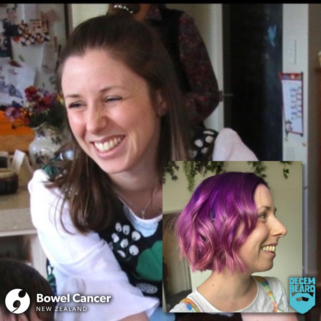 "I was diagnosed with stage 3 rectal cancer in 2020. I was 32, lived a healthy lifestyle with no known risk factors and had no family history. 
Our wonderful #decembeard fundraiser Helen, shares the reason she signed up to our campaign. bowelcancernz.grassrootz.com/decembeard-202…
