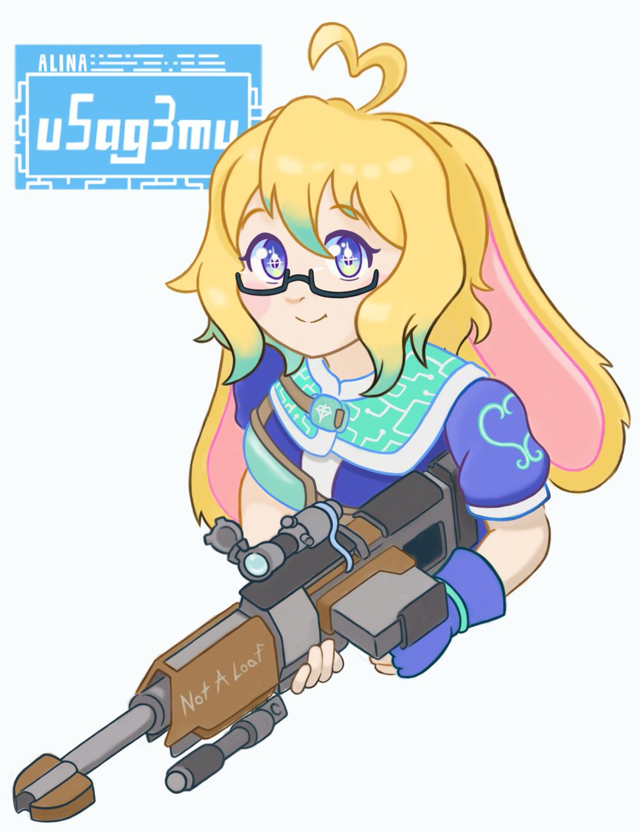 SgtBeetlebomb's tweet photo. Made fanart of @usagemu, a vtuber I've been following for the past few months. I've been having a lot of fun watching your streams Alina! #usageart https://t.co/Om1olBqMxM