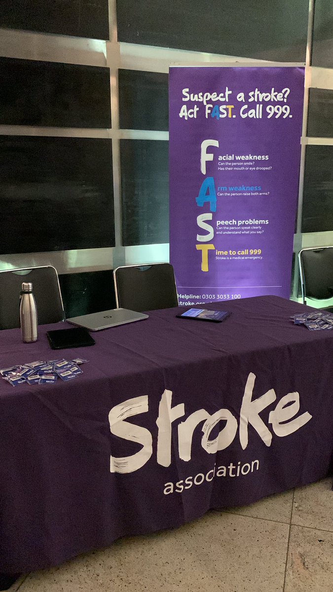 Getting set up to talk about #savingbrains and #stroke at  #BARTSBRAINConference