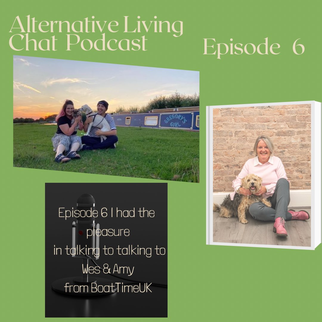 maxinekbrown's tweet photo. The next chat on Alternative Living Chats out in the 14th is with Wes & Amy don’t miss it. https://t.co/d0YNEEy55U #podcast #chat #narrowboatliving #comngsoon https://t.co/RILM1LNVNw