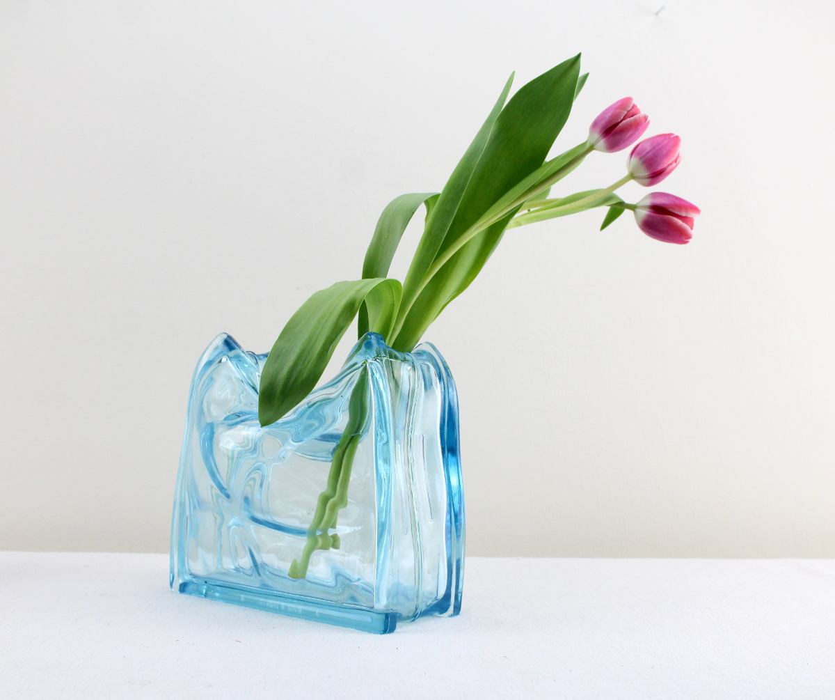 Mid Century Deutsches DesignerVase 70s Design Vase of Glass etsy.me/2ov17cG via
