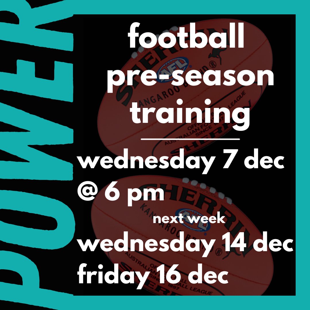 FOOTBALL TRAINING 🏉⚡️
Last few trainings before Christmas so make sure to get along so we are primed for Season 2023!