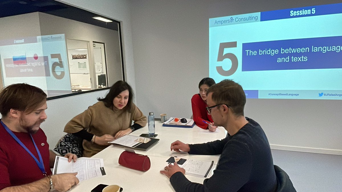 JRafaelAngelM's tweet photo. What an exquisite weekend filled with reflection and insight at the #ConceptBasedLanguage workshop in Brussels. Participants from 🇧🇪🇳🇱🇵🇱🇫🇷 experienced the power of concepts in intentional and explicit language teaching. Looking forward to the next one in March. #TeacherTraining https://t.co/5aUo9pM6jV