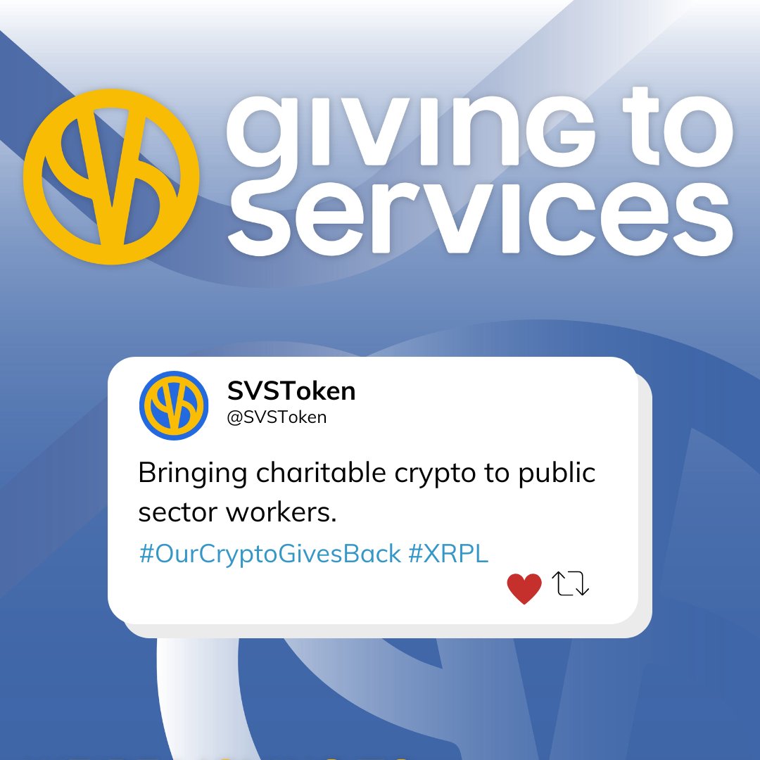samson_sabagha's tweet photo. #GivingToServices @SVSToken provides an alternative way to give back to the #public servants that perform society’s most undervalued and #unrecognised duties.🚑🚒

Stay tune for #SVS 🎄 12 Days Of Christmas 🎄 Give Away 🎁 Day 5

🔸https://t.co/FLeOV1cxsw
#XRPL $SVS #DEFI #Web3 https://t.co/RLNlsvoktJ