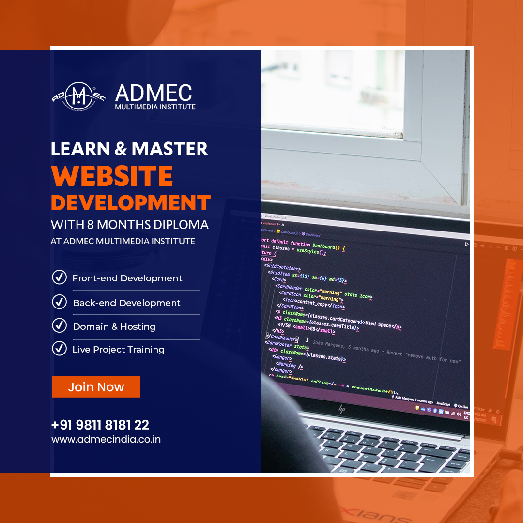 admecinstitute's tweet image. Accelerate career with #webdevelopmentcourseinDelhi This program at our #webdevelopmentinstituteinRohini offers sessions which start from #JS, #React, and #jQuery and then advance to incredibly powerful languages like #PHP, #MySQL, #Nodejs, etc.
Know more: bit.ly/3XXXKvd