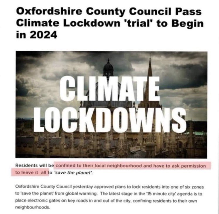 Next up: Climate lockdown trials.