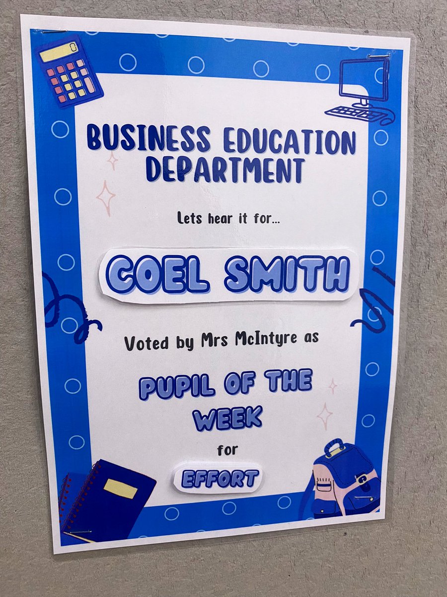 HarrisBusEd's tweet image. Huge well done to last weeks Business Pupil of the Week 🌟