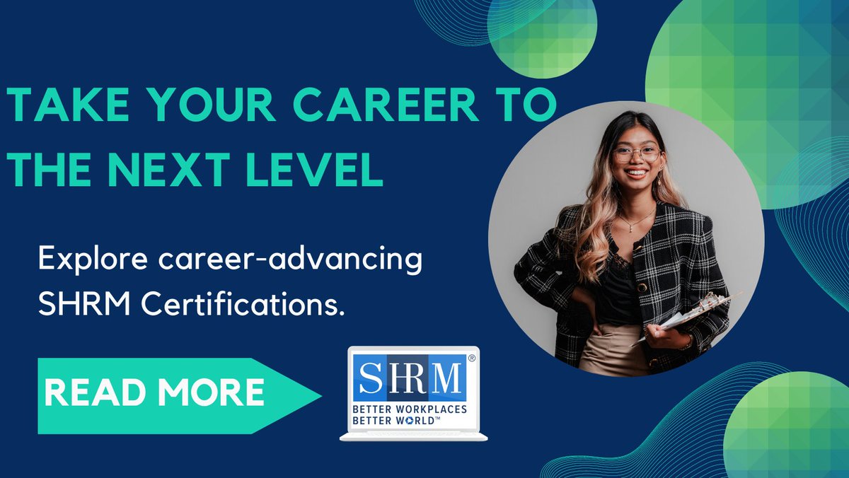 Take your career to the next level. Learn how <a href="/SHRM/">SHRM</a> Certification can accelerate your career growth by earning an SHRM-CP or SHRM-SCP.  Read more at ow.ly/UGVI50LUJSt. 
#FRSHRM #SHRMCP #SHRMSCP