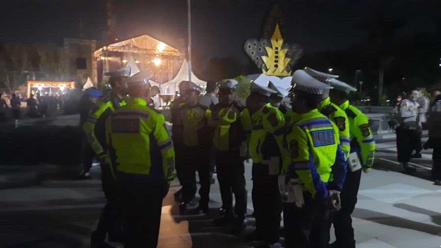 Kegiatan Pengamanan Konser Budi Doremi Yang Berlokasikan Di Lapangan Direktorat UNG🙏🙏