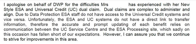 ObjenkinsRob's tweet photo. Complaint response...DWP can't deal with Dual claims because of data protection...Really?? https://t.co/6uI5r4yVXB