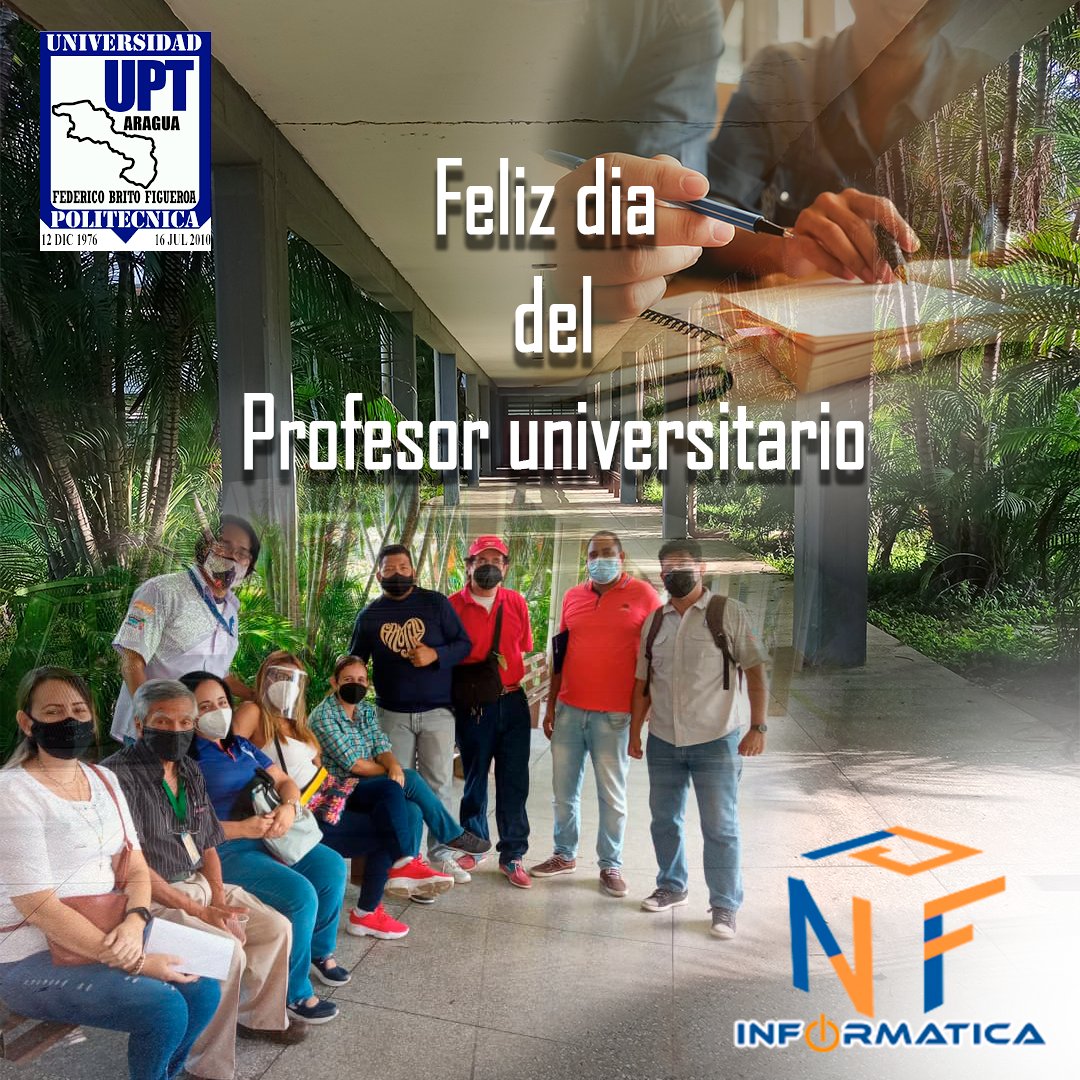 Uptainformatica's tweet photo. "Enseñar no es transferir conocimiento, sino crear las posibilidades para su producción o su construcción. Quién enseña aprende al enseñar Y quién enseña aprende a aprender"
Paulo Freire. 
Feliz Día Profesores Universitarios!
@CreacionI_UPT_A @BettysMunoz  @UPTAragua https://t.co/Ug7v02OpIF