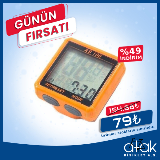 AtakBisiklet's tweet photo. 📣 Günün Fırsatı 📣
.
Assize As100 Kablolu Bisiklet Hız Göstergesi 154,88tl yerine 79tl
.
Ürünler stoklarla sınırlıdır. https://t.co/E9tZkehrdl