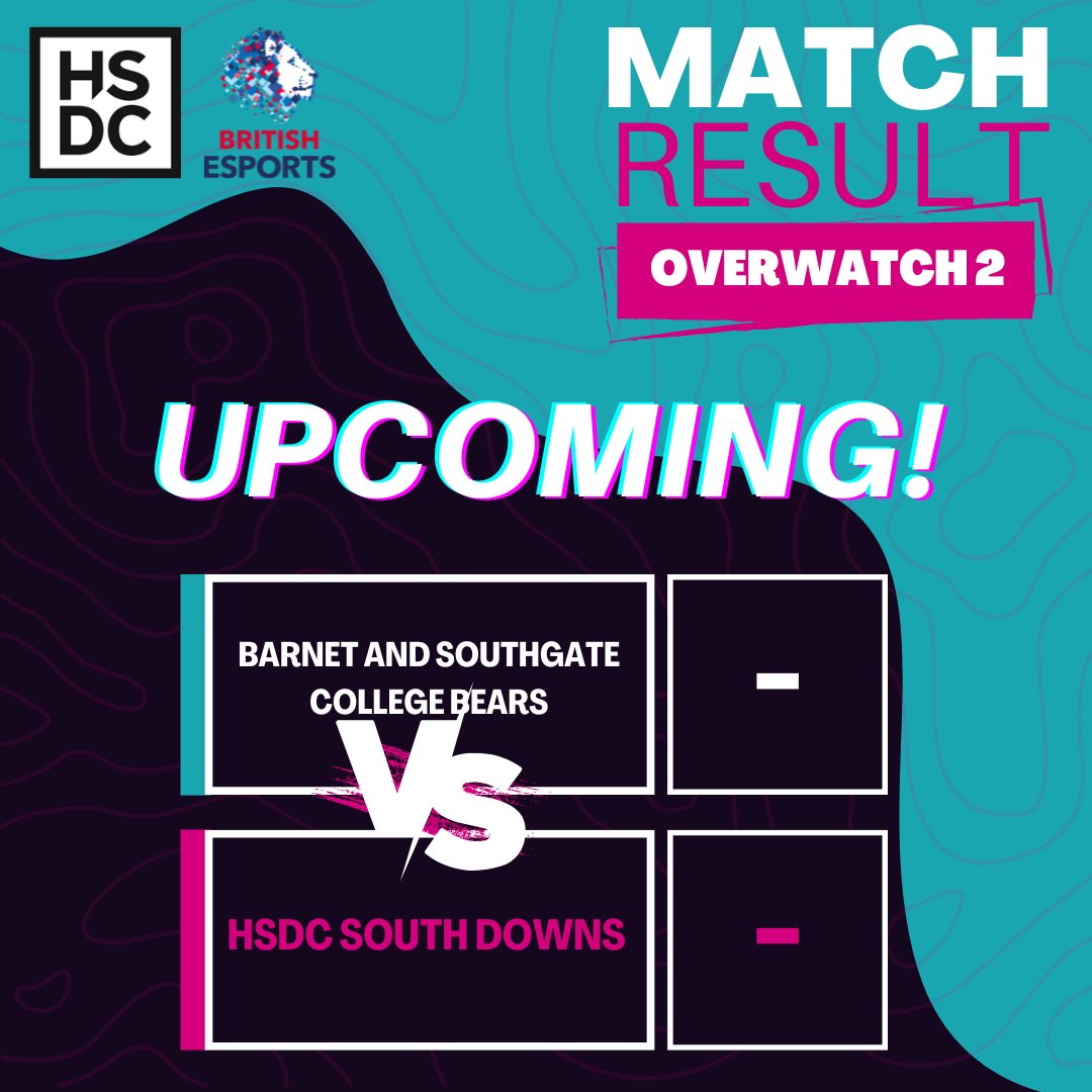 HSDC Esports (@hsdc_esports) on Twitter photo Our South Downs Overwatch2 Team A get ready to rematch a former opponent in <a href="/barnetsouthgate/">Barnet and Southgate College</a> can we get the win after losing last time? Let's find out! The competition for the top spot in this group is fierce!
Goodluck to all those participating! π Our South Downs Overwatch2 Team A get ready to rematch a former opponent in <a href="/barnetsouthgate/">Barnet and Southgate College</a> can we get the win after losing last time? Let's find out! The competition for the top spot in this group is fierce!
Goodluck to all those participating! π