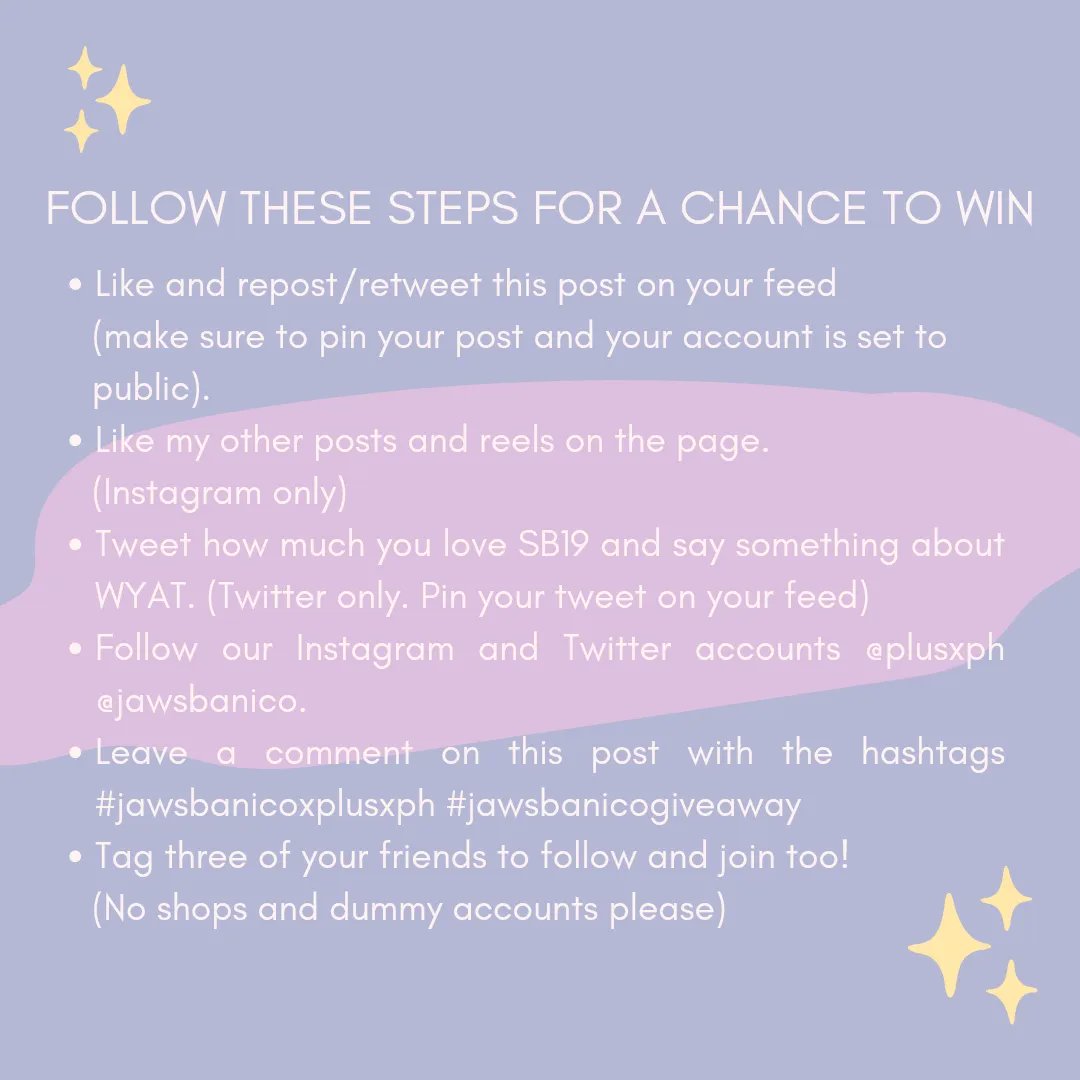 jawsbanico's tweet photo. Mga Kaps! @PLUSXPH and I are hosting a GA! Dahil sa overwhelming responses niyo, weβre giving away 2 #SB19 Lightstick V2+ & 1 Pagsibol EP. Just follow the mechanics to know how you can get a chance to win. We're drawing winners from IG and Twitter! Isang malaking SLMT @plusxph π https://t.co/viEfhvxqMW