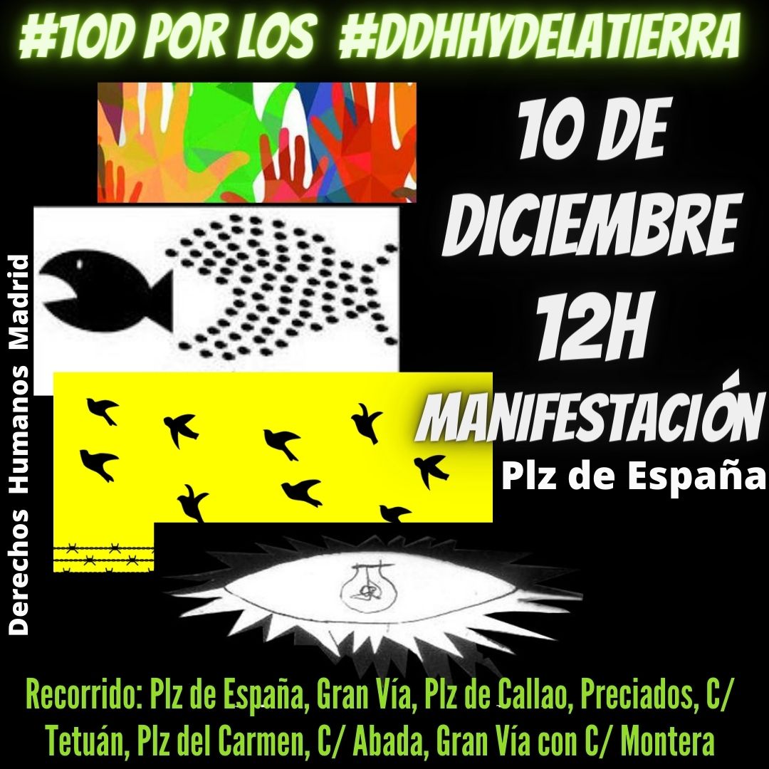 #10DdíaDDHH #DerechosHumanosYdelaTierra 
Hoy participaremos en los preparativos de la manifestación del #10D por los Derechos Humanos y de la Tierra. En este enlace puedes mandar tu adhesión, a nivel personal o de grupo, al comunicado: docs.google.com/forms/d/e/1FAI…