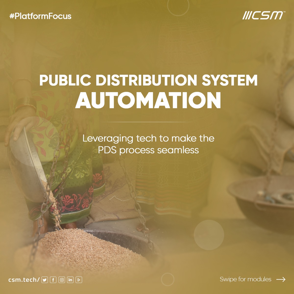 CSMTechnologies's tweet photo. ๐ฟ From planning to distribution of food stocks to the appropriate beneficiaries, the public distribution system can be made seamless with the use of IT.
โ Hereโs how: https://t.co/TUd0yAytFw
#CSMPlatforms #PlatformFocus #PDS #FoodSecurity https://t.co/7VQABx3AJB