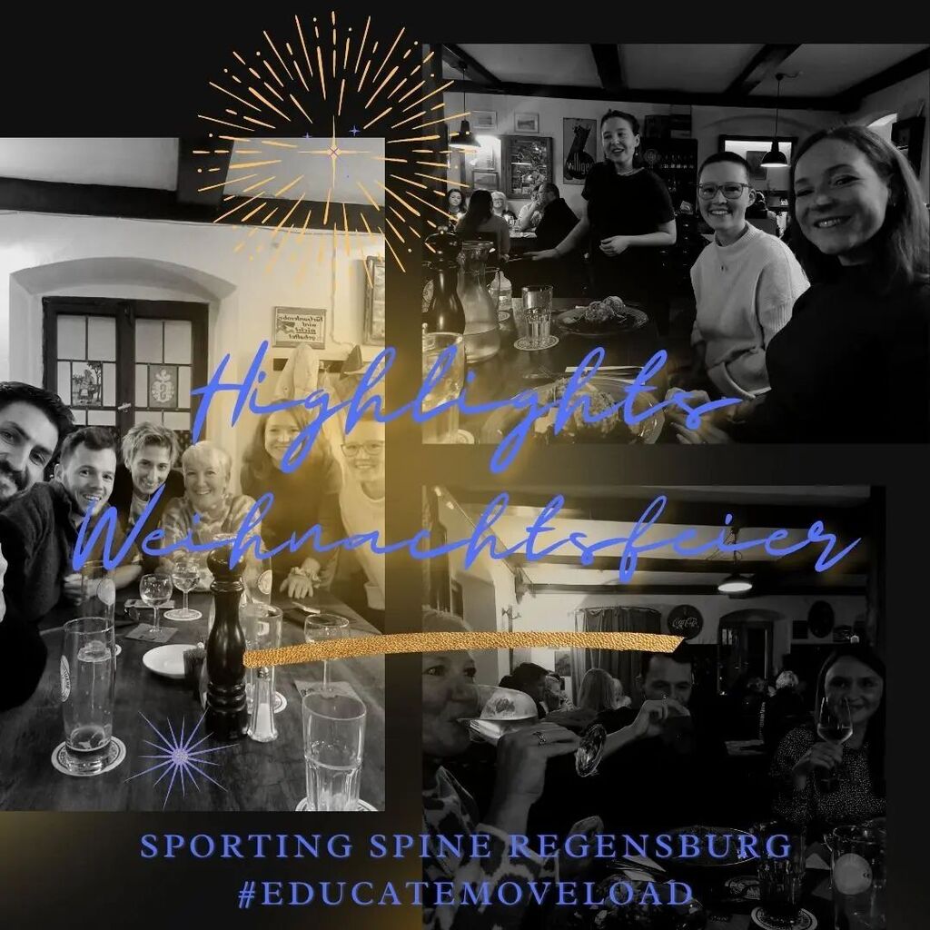 Evenings feel fine in Christmas time! Am vergangenen Freitag hieß es 'Türen auf' zur „Sporting Spine Weihnachtsfeier“ im „Meier“ @meiereinlokal in Stadtamhof! Neben leckerem Essen und Trinken, darf natürlich die ein oder andere Anekdote des zurückliegenden Jahres keinesfalls…