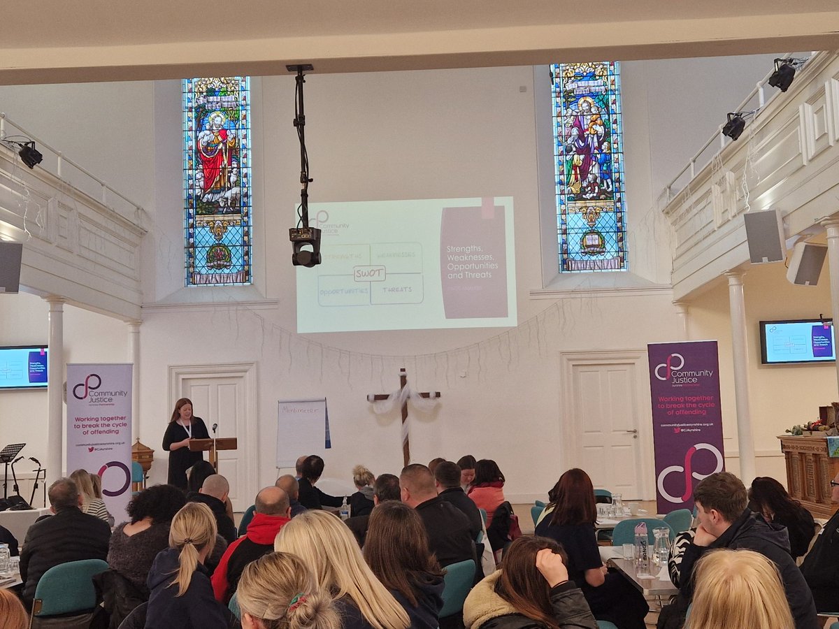 CJAyrshire's tweet image. Kirsty from the CJAP Support Team takes groups through a local SWOT analysis at the #CommunityReintegration workshop.