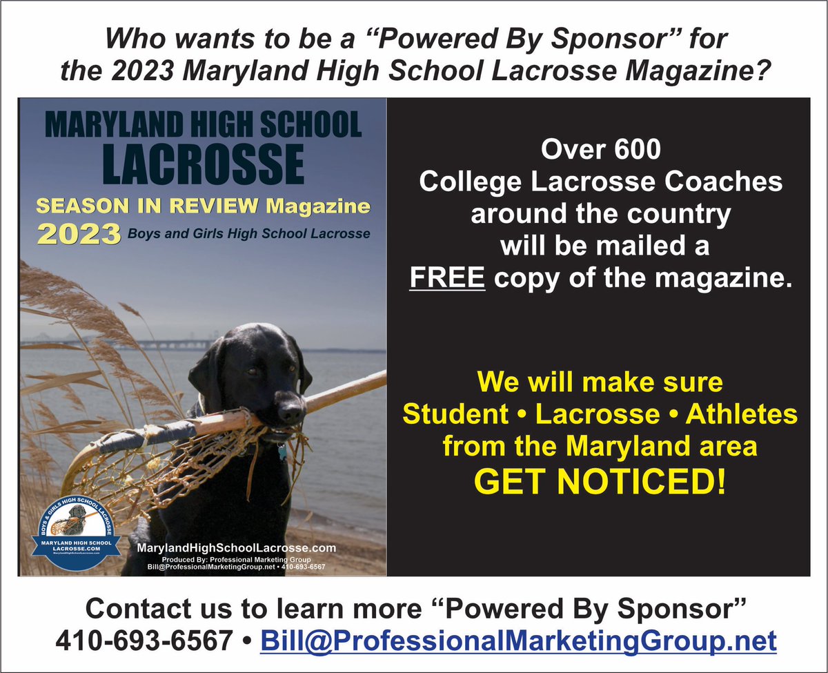 Let’s make this happen for our Maryland HS Lacrosse Athletes! Visit MarylandHighSchoolLacrosse.com