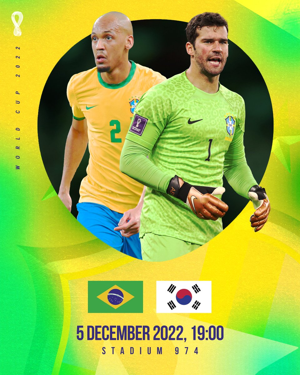LFC's tweet photo. Looking to book a spot in the #FIFAWorldCup quarter-finals tonight 🇧🇷

Good luck, @_fabinhotavares and @Alissonbecker! https://t.co/nKettDyfbi