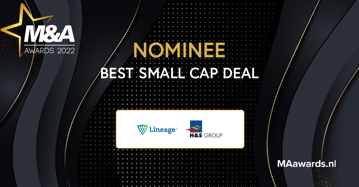 Help jij ons om ook de M&amp;A Award voor Best Small Cap Deal te winnen?

Met de overname van H&amp;S Coldstores door Lineage Logistics zijn we door M&amp;A genomineerd voor de M&amp;A Award Best Small Cap Deal 2022. Stem jij op onze deal? sowo.kr/aa2zobRT