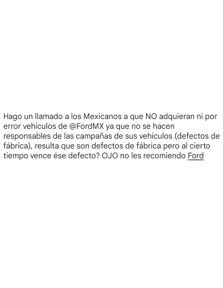 CarlosChacons's tweet photo. @Profeco @profecosonora @FordMX @TuFordMexico @Ford @FordMXServicio @FordLatino @ford https://t.co/7zav6eQZeh