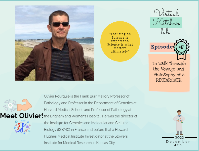 Here is the interview with one of the Muscle man, Oliver Pourquie. 
youtu.be/mSzLneHNqkY

This is the last video of this year. 
Who would you like to see next?
#AcademicTwitter #Harvard #stemcell #muscle #development
