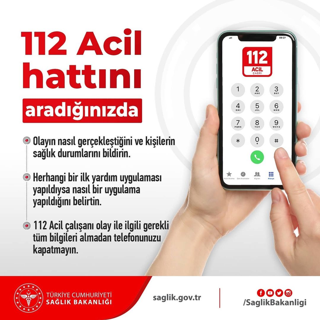 112 Acil hattını aradığınızda 👇
#112BirBirİki
#AcilSağlıkHizmetleriHaftası