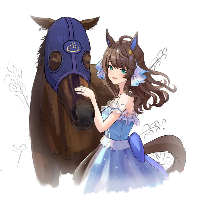 「馬とウマ 髪飾り」のTwitter画像/イラスト(新着)