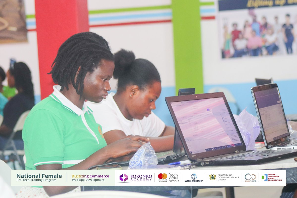 DansynSocial's tweet image. 𝐍𝐚𝐭𝐢𝐨𝐧𝐚𝐥 𝐏𝐫𝐞-𝐓𝐞𝐜𝐡 𝐓𝐫𝐚𝐢𝐧𝐢𝐧𝐠 𝐏𝐫𝐨𝐠𝐫𝐚𝐦 - 𝐂𝐨𝐡𝐨𝐫𝐭 𝟓
Day 8: Introduction to JavaScript. 
#YoungAfricaWorks
#pretechskills
#soronkoimpact
#gtlimpact
#dansyniso
#bolga