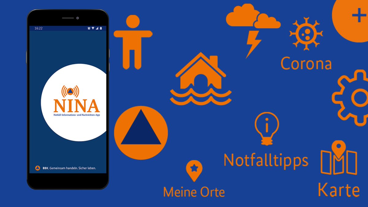 Am Donnerstag ist #Warntag2022. Über die Warn-App #NINA erhalten Sie dann eine Probewarnung. Mit unseren Schritt-für-Schritt-Anleitungen lässt sich leicht überprüfen, ob Sie die richtigen Einstellungen aktiviert haben:
🍏 ➡️ bbk.bund.de/ios 
🤖 ➡️ bbk.bund.de/android