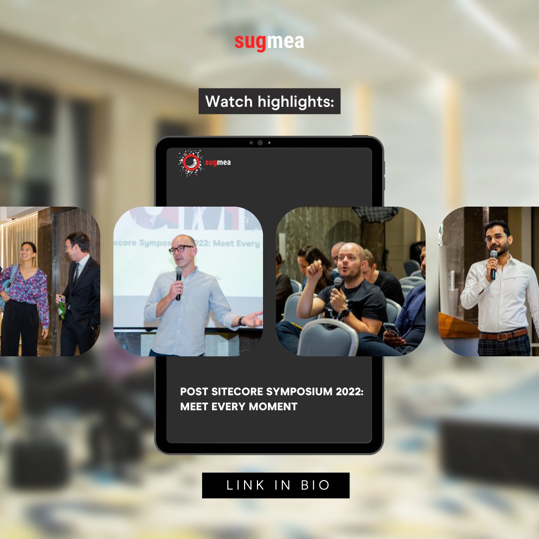From surprise guest appearances to insightful discussions on #Sitecore product innovations, partnerships, and the roadmap for #digitaltransformation in the #MEA region, it was one #SUGMEA you didn’t want to miss.

Check out our event highlights here: sugmea.com/events/novembe…