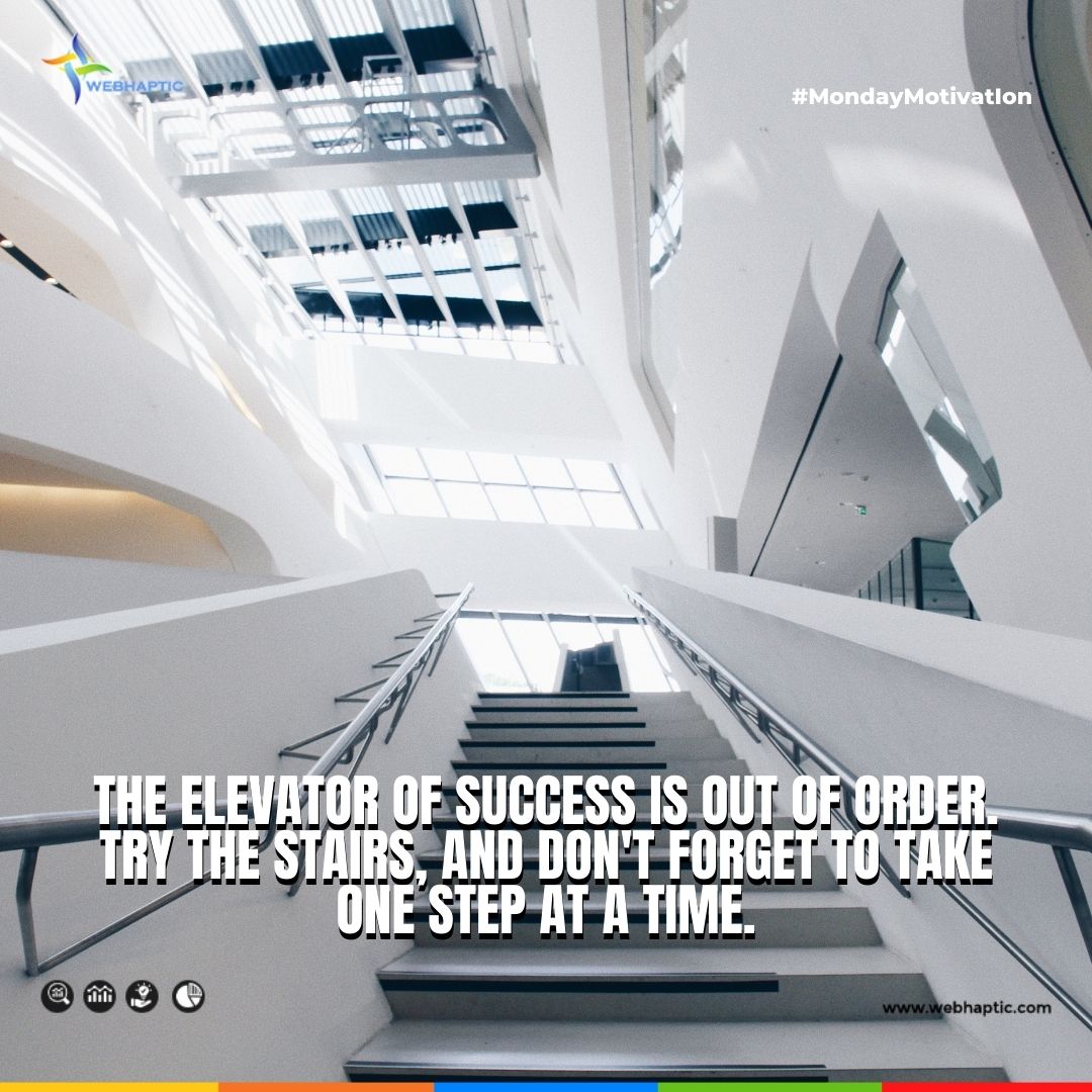 webhaptic's tweet image. Sometimes, we want the fastest way to success, but it doesn’t work that way. When we take steps, we learn lessons, and we become the better for it step by step. It&apos;s another new week. Happy Monday!
#webhaptic #mondaymotivation