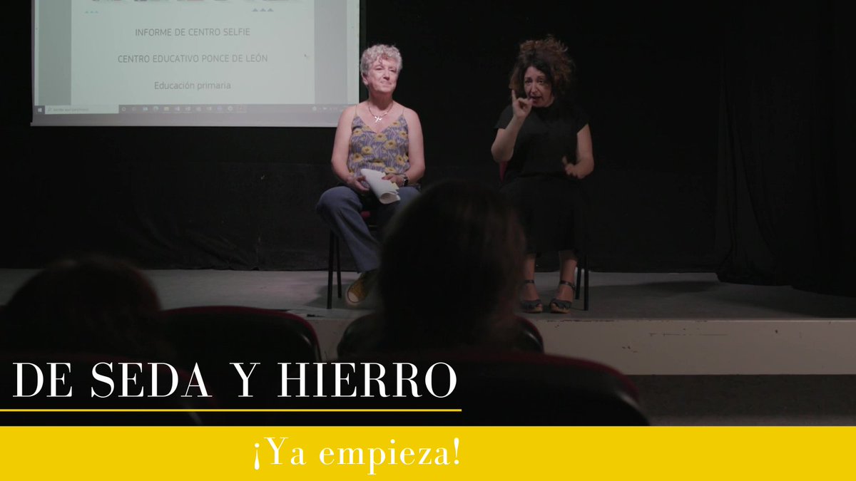 ❓Te has fijado alguna vez en que las personas que trabajan como intérpretes de #lenguadeSignos van vestidas de negro? Las manos sobre fondo oscuro se ven mejor y evitan distracciones. La familia Díaz-Cardiel Muñoz nos cuenta más cosas ¡Pon la tele!
#DeSedayHierro <a href="/trutxa74/">trucha ✊</a>
