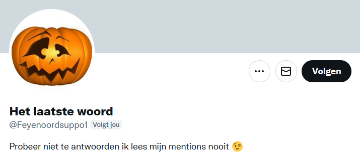 Het laatste woord tweet media