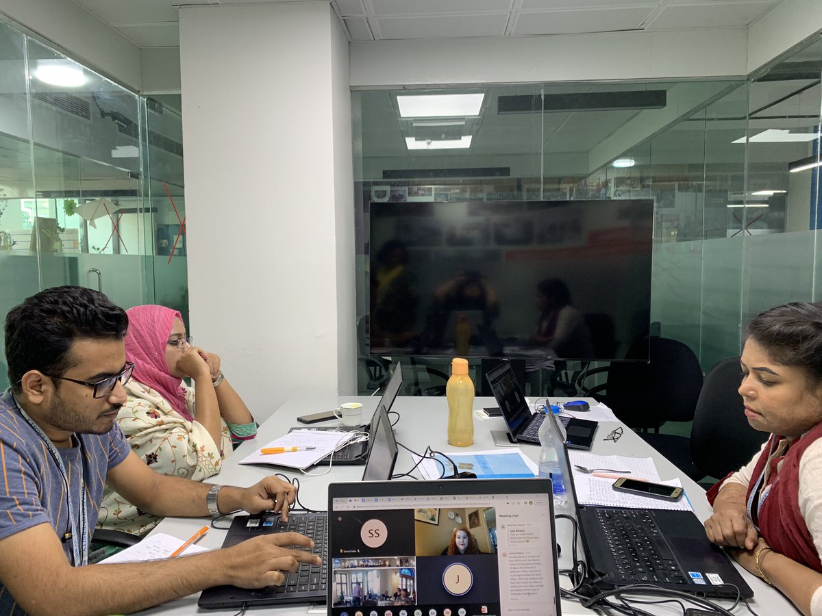 AdritaRahman's tweet photo. #HappeningNow @ARISEHub India Exchange in Mumbai. We are excited to have some of our @BRACJPGSPH team representing Team Bangladesh join in for an in-person session while the rest have joined online. #hubrid #session #informal #settlement https://t.co/8w4GqoP0j6