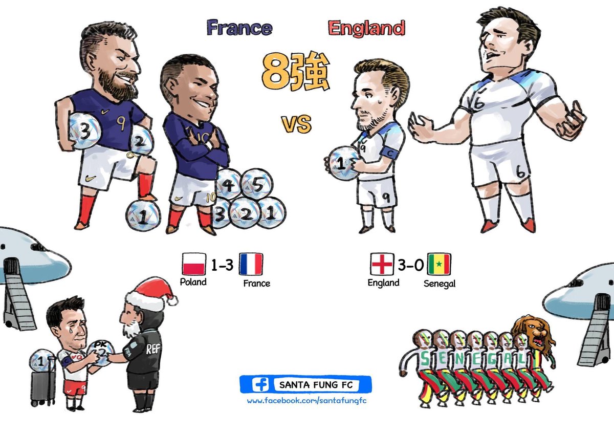 France &amp; England will meet at the Quarter Final!  Cant wait!
#WorldCup2022 #WorldCup #England #france #FrancevsPoland #EnglandvsSenegal