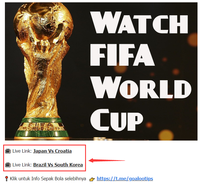 🇶🇦#WorldCup2022 🔜
⚒️Japan Vs Croatia🔥
⏰5-12 15:00 Monday GMT 0 (5-12 22:00 WIB)
💰Bet Picks: Over 2 goals, Odd 1.75

📺Live Link👉bit.ly/3id5cCp

Play Prediction👉t.me/goalootips

#WorldcupQatar2022 #japcro #Modric