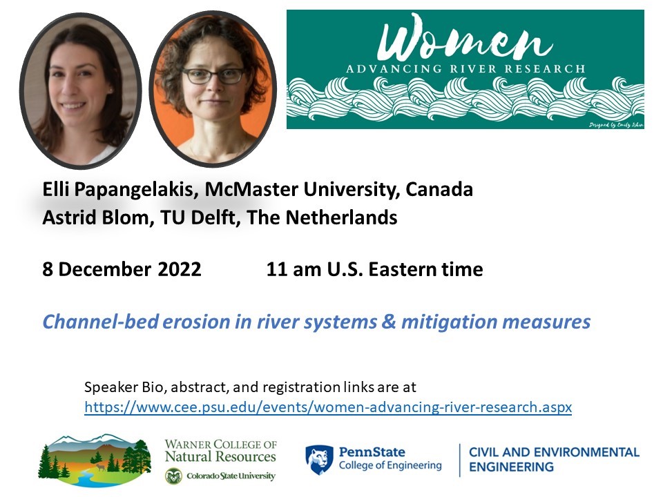 For all interested in River Research, this Seminar Series from <a href="/PennStateCEE/">Penn State Civil and Environmental Engineering</a> might be interesting for you.

You can read more register here
cee.psu.edu/events/event-d…