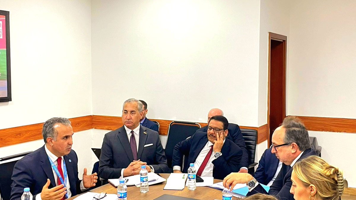 FAOIraq's tweet photo. #Iraqi Government MoA/ MoEnv & undersecretary officials shared their perspectives on #COP27 & #Iraq #NFSS & voiced their support for a Sector Coordination Group on Agri and Water (Irrigation) #SCAWI that includes full government participation on addressing agri sector priorities https://t.co/HXO57KE4Lu